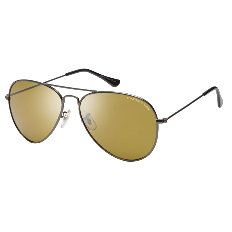 Eagle Eyes Teardrop Avaiator Sunglasses (Gunmetal)